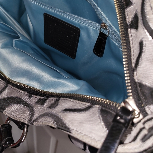 Coach vtg women's tote, Black and Grey - Picture 5 of 8